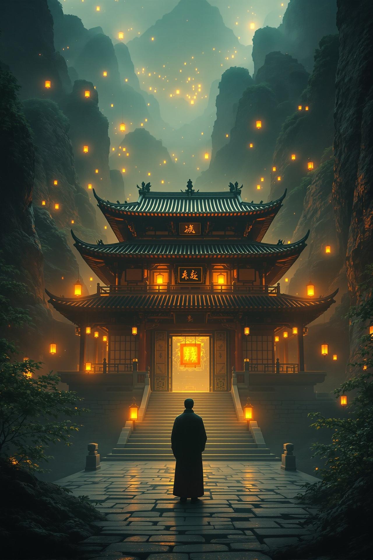 萱萱影视独家呈现电影《古刹秘案》高清海报,古装悬疑巨制